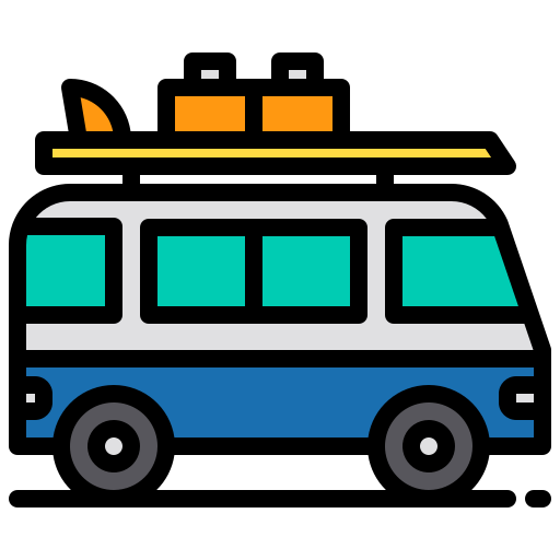 ikona busa z bagażami